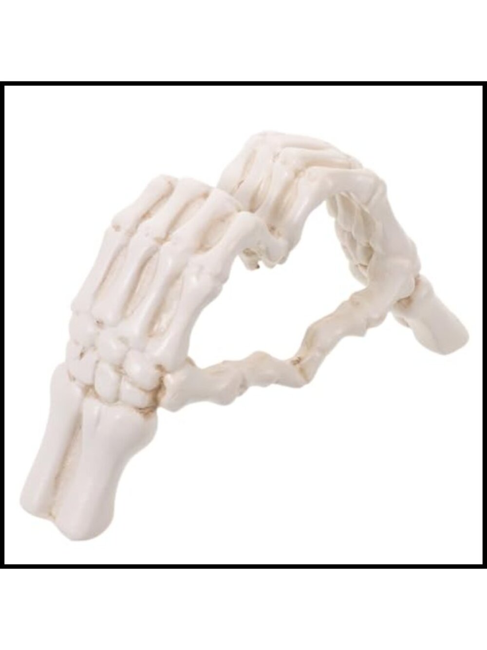 Resin Skeleton Heart Hands Statue Gothic Halloween Home Decor
